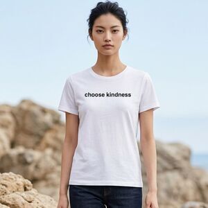 NWT Queer Eye Unisex White Short Sleeve Graphic Tee Shirt “Choose Kindness - XL